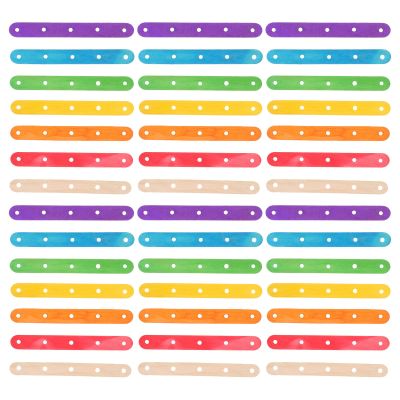 minkissy 100pcs Reusable Wooden Ice Cream Ice Pop Sticks DIY Craft Production Sticks Colored and Natural Wood for Arts, Crafts, and Homemade Lollipops