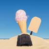 Homoyoyo Wooden Popsicle Sticks 50Pcs Natural Ice Cream Sticks Fan Handles for DIY Art and Craft view 4