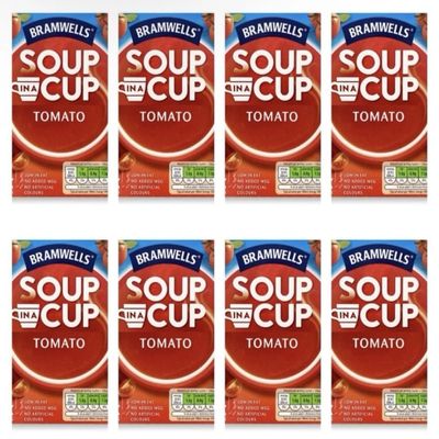 Bizzal Bramwells Tomato Soup in a Cup, Low Fat, Instant Soup Sachets, 32 Pack