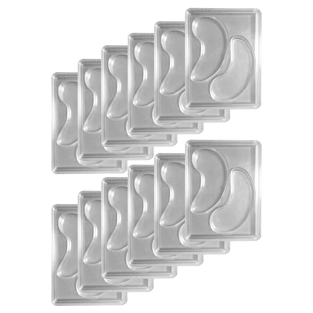 Eyes Patch Mold - Transparent DIY Reusable Eye Patch Tray | Cosmetic Mold System, Durable Eye Patchh Making Accessory for Homemade Skincare 12pcs or 24pcs Optional Set