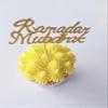 10 Gold Ramadan Mubarak Cupcake Toppers, Cake Topper, Charms, Crafts, Gift Wrapping, Decorations. view 3