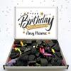 Any Name Liquorice Mixture Birthday Sweet Box, Fun Pick n Mix Selection Letterbox Gift (450g, Customised) view 1