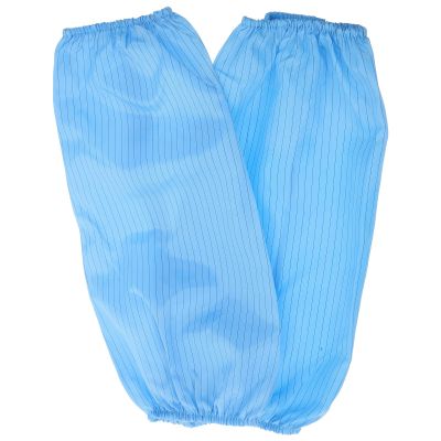 AMUSLESUR Anti Static Arm Sleeves Reusable 2Pcs Blue Oilproof Protective Oversleeves for Cleanroom Lab and Workshop Use