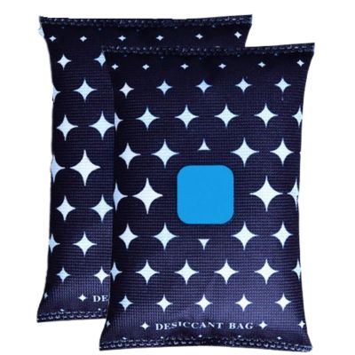 2PCS Reusable Car Dehumidifier Bags with Silicone Desiccant,Moisture Absorbers & Condensation Damp Absorber for Car, Home, Wardrobe - Portable Dehumidifier Bags, Safe Silica Gel Sachets#Stars