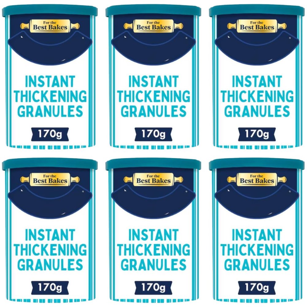 Best Bakes Instant Thickening Granules, 170g, Pack of 6, for Gravy Sauces and Casseroles, Suitable for Vegetarians