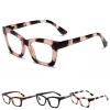 3 Pack Tortoiseshell Reading Glasses, Blue Light Blocking Oversized Square Readers for Women (Amber,3.0x) view 1