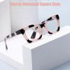 3 Pack Tortoiseshell Reading Glasses, Blue Light Blocking Oversized Square Readers for Women (Amber,3.0x) view 2