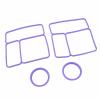 FreshCart Basics 2 Pack OmieBox Lid Sealing Gasket for Lunch Box - Silicone Gasket Replacement Long Lasting Seal (Purple) view 2