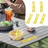 Silicone Lunch Box Ties - Set of 5 Elastic Fastening Straps, Flexible Container Tie, Long Lasting | School Picnic Home Classroom Travel Portable Lunch Box Storage view 3