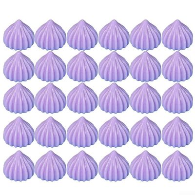Non-Consumable Butter Flower Meringue Candy Simulation Accessories for Retail Bakery, Dessert Shop, and DIY Decoration (purple)
