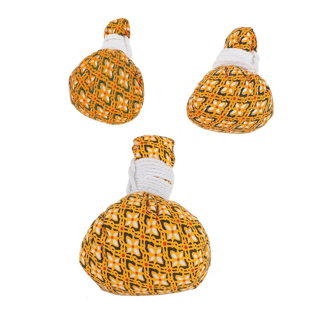 Thai Massage Ball 3pcs Non-Woven Fabric Herbal Warming Bags