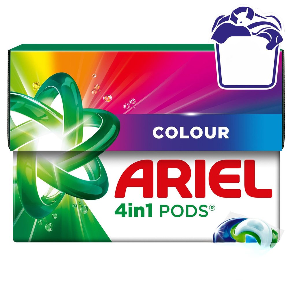 Ariel 4-in-1 Laundry Pods Washing Capsules - 22 Washes, Powerful Stain Removal & Fresh Clean