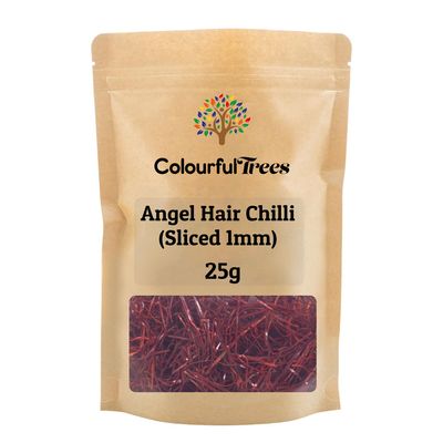Angel Hair Red Hot Chilli Pepper (Sliced 1mm) 25g by Colourful Trees