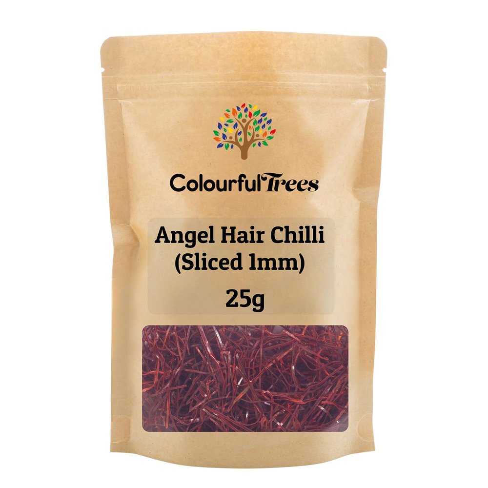 Angel Hair Red Hot Chilli Pepper (Sliced 1mm) 25g by Colourful Trees