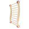 ANKROYU Premium Sauna Backrest Set Ergonomic S Shape Wooden Back Support with Heat Pad Hat Slippers Complete Spa Accessories Kit for Home Gym Sauna Pine Wood Construction view 2