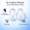 27 Pairs Push-in Silicone Glasses Nose Pads, Anti-Slip Soft Spectacle Insertable Nose Pads, Comfort Grips for Eyeglasses Sunglasses and Plastic Frames (Clear) view 3