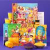 LoveNspire Premium Holi Gift Box - 2 Natural Gulal Colors (Purple & Orange), Thandai Mix & Chandan Tika | Holi Hamper with Greeting Card for Gifting & Celebration Pack of 1 view 1