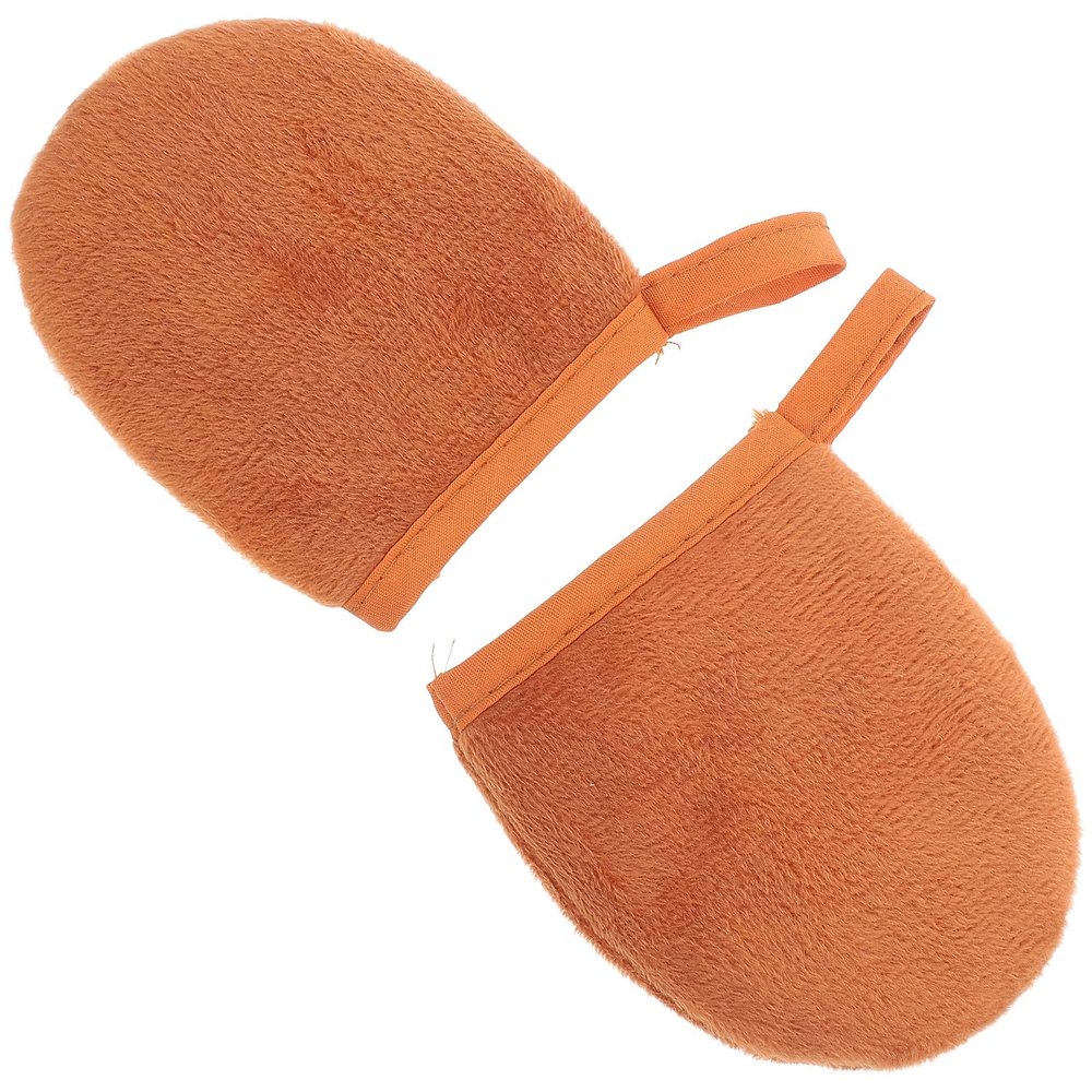 TOVINANNA Self Tanning Mitt Plush Massage Surface for Body Lotion Quick Even Spread and Hand Protection, for Sunscreen Application