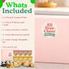 All Year Cheer Biscuit & Jam Gift Box Border Biscuits Selection with Luxury Strawberry, Blackcurrant & Orange Marmalade Letterbox Friendly Gift for Birthdays, Thank You & Occasions view 2