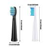 Compatible for KVIFO 3-10 Pcs Replacement Brush Heads Compatible for Seago for Toothbrush Head Bristle Refill Tooth Clean(10 pcs Black) view 3