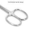 FreshCart Basics Rounded Tip Scissors Elegant Stainless Steel Nose Hair Trimmer for Beard Grooming, Ideal for Men and Women, 1 Pc (MJ-WB094) view 2
