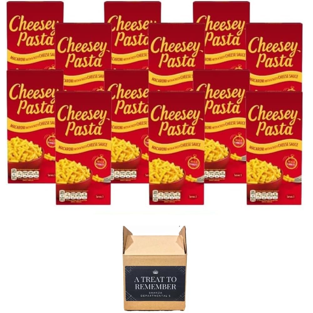 Cheesey Pasta Macaroni with Creamy Cheese Sauce 190g Quick & Easy Meal in 10 Minutes Rich & Creamy Instant Macaroni Pasta (Pack of 12)