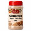 Sweet Cinnamon Sugar Dusting 400g Coffee Topping for Hot Chocolate, Latte, Cappuccino, Cupcake Sprinkles, Popcorn Seasoning, Baking Decoration - by The Spice Specialist view 1