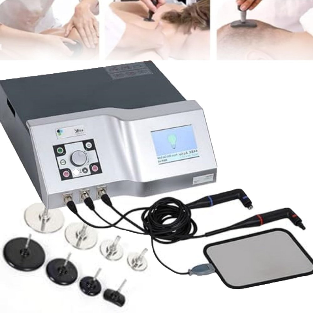 ZHIXUMM 448khz Diatermia Professional Machine, Deep Slimming Machine Radiofrecuencia, Tecar Therapy Machine Fat Burning Slimming Beauty Equipment With 8 Working Heads/1 Negative Plate, For Body Pain