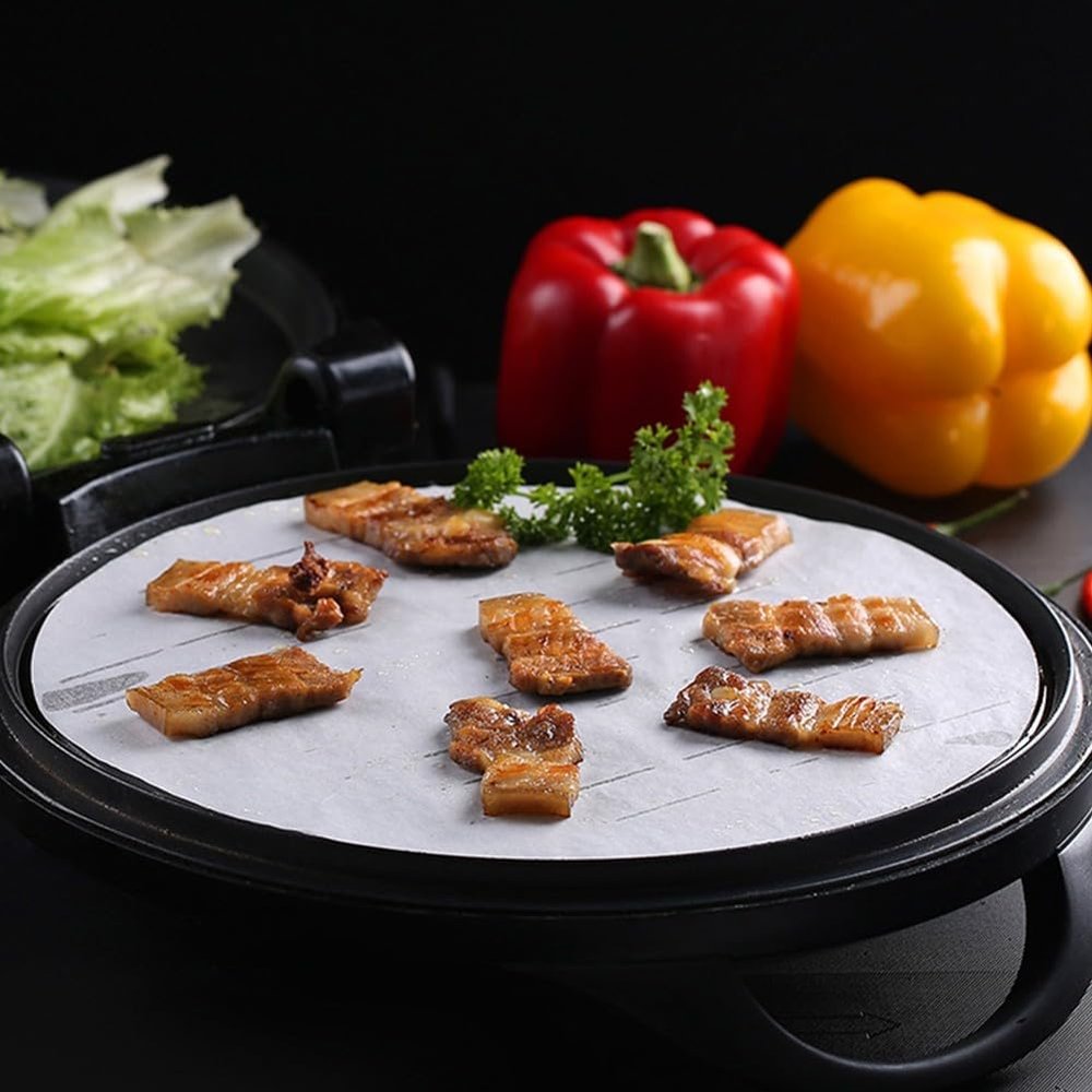 100pcs Round Baking Paper Liners for Oven Air Fryer Microwave Cheesecake Pan Springform Pan and Cooking Steamers Heat Resistant (6 in)