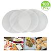 100pcs Round Baking Paper Liners for Oven Air Fryer Microwave Cheesecake Pan Springform Pan and Cooking Steamers Heat Resistant (6 in) view 2