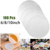 100pcs Round Baking Paper Liners for Oven Air Fryer Microwave Cheesecake Pan Springform Pan and Cooking Steamers Heat Resistant (6 in) view 3