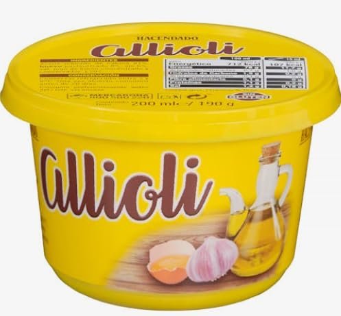 Allioli Garlic Sauce, Gluten-Free, Vegetarian, Vegan, Keto-Friendly, 200ml, Pack of 5