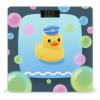 Yellow Duck and Bubble Pattern Scale for Body Weight Sturdy Tempered Glass Weighing Scales with LCD Display Accurate Digital Bathroom Scale Convenient Body Fat Smart Scales Easy Read view 1