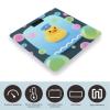 Yellow Duck and Bubble Pattern Scale for Body Weight Sturdy Tempered Glass Weighing Scales with LCD Display Accurate Digital Bathroom Scale Convenient Body Fat Smart Scales Easy Read view 3