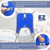 EZ Assistive Patient Lift Divided Leg Sling with Lower Back, Patient Lift Sling for Transfer and Positioning and Lifting, 500lb Weight Capacity (Blue, Large-Pack of 1 pc) view 4
