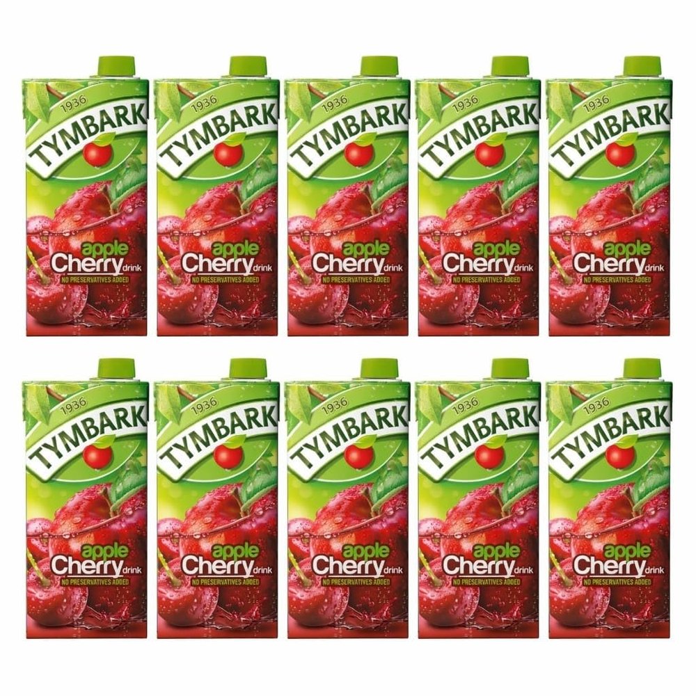 Fakhri Apple Cherry Drink Pack of 10 x 1L | Refreshing Fruit Drink | Sweet & Tangy Summer Beverage