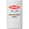 Aksoy Premium Sesame Seeds 25KG| 100% Natural, Fresh & GMO-Free Ideal for Cooking, Baking, Salads, Bread & Garnishing | Vegan & Versatile Kitchen Essential