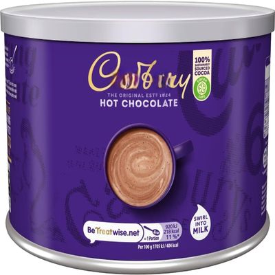 Cadbury Hot Chocolate Mix, 100% Sustainably Sourced Cocoa, Rich & Creamy Drink, 1.KG
