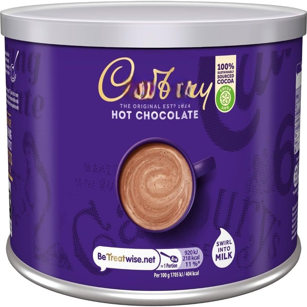 Cadbury Hot Chocolate Mix, 100% Sustainably Sourced Cocoa, Rich & Creamy Drink, 1.KG