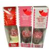 3x Hot Chocolate Stirrers - Heart-Shaped Candy Stirrers with Sugar Beads - Valentines Day Gift for Her or Him, Valentines Gifts for Women & Men view 1