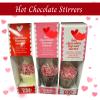 3x Hot Chocolate Stirrers - Heart-Shaped Candy Stirrers with Sugar Beads - Valentines Day Gift for Her or Him, Valentines Gifts for Women & Men view 2