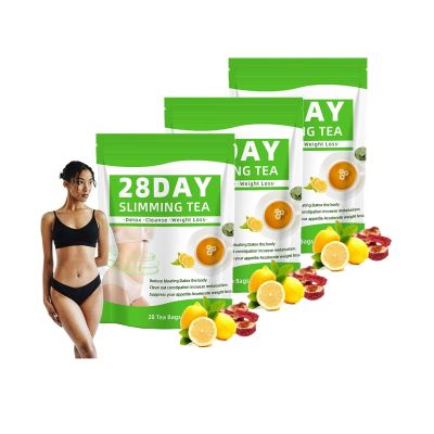 28 Day Detox Tea Bags - Natural Slimming & Body Cleansing Tea, 28 Servings For Daily Wellness(3PC)