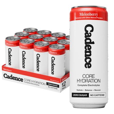 Cadence Core Electrolyte Hydration Drink - Sugar Free - 12 x 330ml Cans