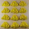 12 x Edible 3D Rose Bunch Flowers Roses icing toppers, cake cupcakes decorations T080 (Yellow) view 2