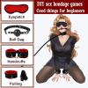 10-Piece Red Nylon Partner Couples Fitness Set - Versatile Home Hip Training Accessories view 4