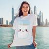 A Glass of Milk Makes Everything T-Shirt Kawaii Dairy Beverage for Him and Her L Light Pink view 3