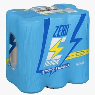 Zero Energy Drink, 250ml, 3 Pack, No Added Sugar, High Energy, Low Calorie