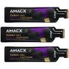 Amacx Turbo Energy Running Gels with Electrolytes for Training - 40g Carbs, 200mg Sodium Vegan, Gluten Free Sports Nutrition - Energy Gels for Running, Cycling, Endurance - 3 x 60ml (Cassis Caffeine) view 1