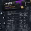Amacx Turbo Energy Running Gels with Electrolytes for Training - 40g Carbs, 200mg Sodium Vegan, Gluten Free Sports Nutrition - Energy Gels for Running, Cycling, Endurance - 3 x 60ml (Cassis Caffeine) view 2