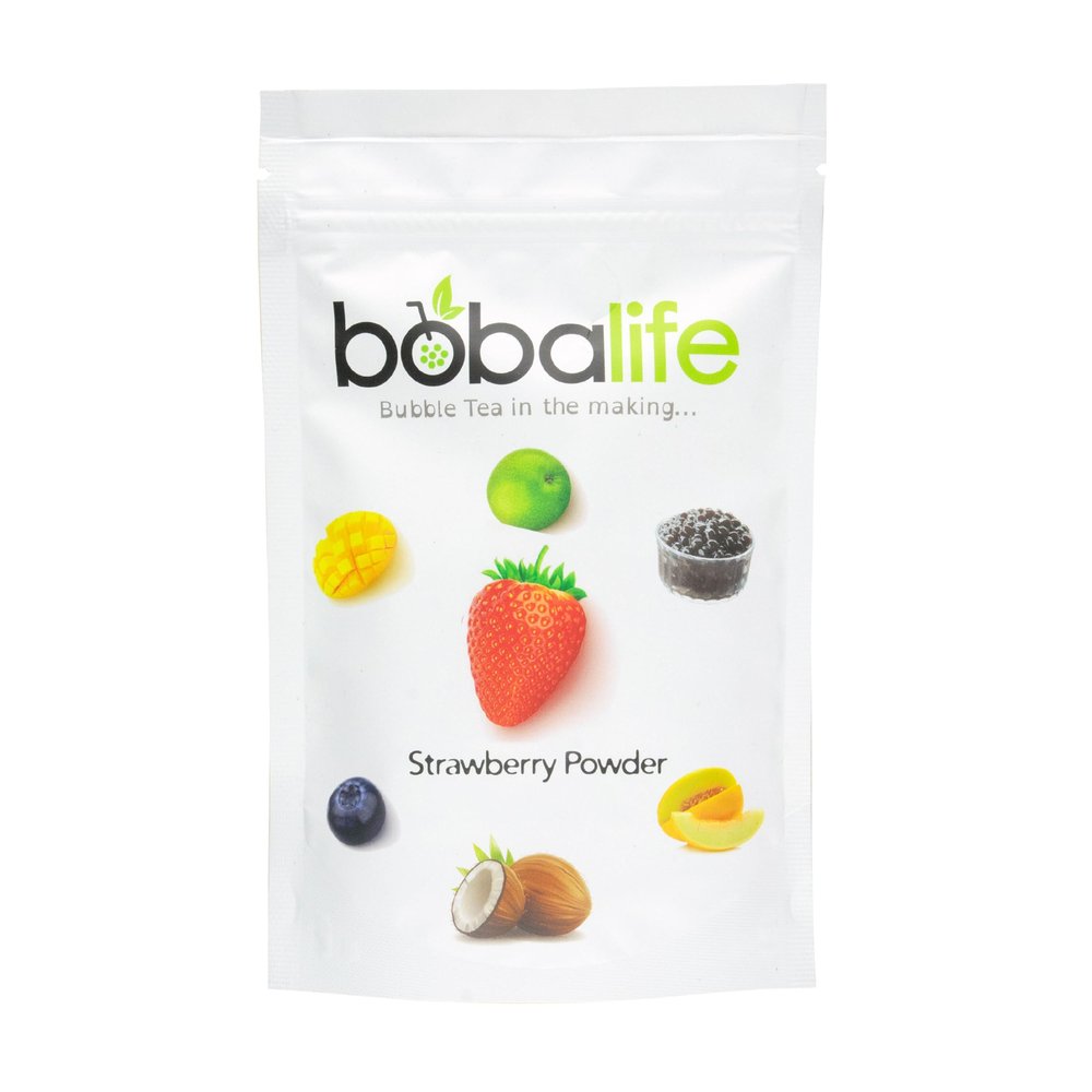 Bobalife Strawberry Bubble Tea Milk Powder 150g Taiwanese Milk Tea Powder Mix for Bubble Tea, Iced Milk Tea & Dessert Drinks Vegan & Gluten Free